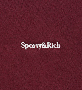 Serif Logo Sweatpant - Merlot