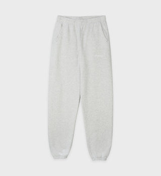 Serif Logo Sweatpants - Heather Grey