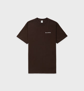 Serif Logo T-Shirt - Chocolate