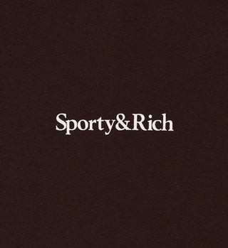 Serif Logo T-Shirt - Chocolate