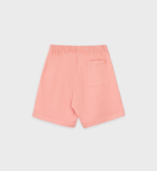 Serif Logo Gym Short - Flamingo