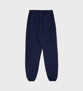 Serif Logo Sweatpant - Navy/Cream