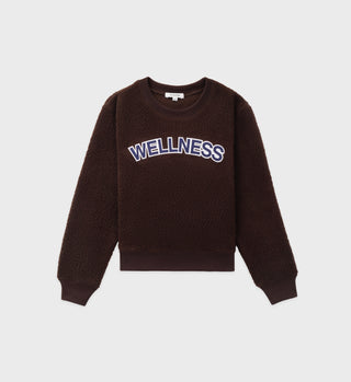 Sherpa Wellness Crewneck - Chocolate