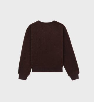 Sherpa Wellness Crewneck - Chocolate