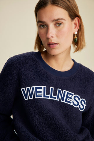 Sherpa Wellness Crewneck - Navy