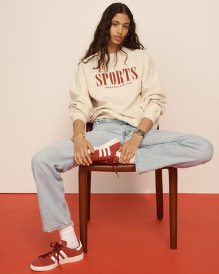 Sports Crewneck - Cream