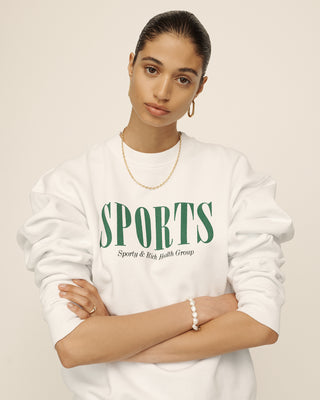 Sports Crewneck - White