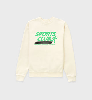 Sports Club Crewneck - Milk