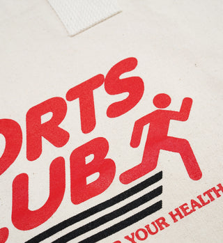 Sports Club Tote Bag - Natural