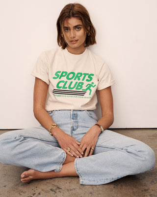 Sports Club T Shirt - Milk