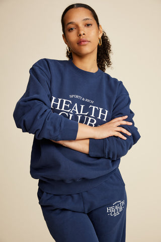 SR Health Crewneck - Navy/White