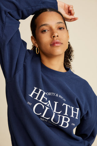 SR Health Crewneck - Navy/White