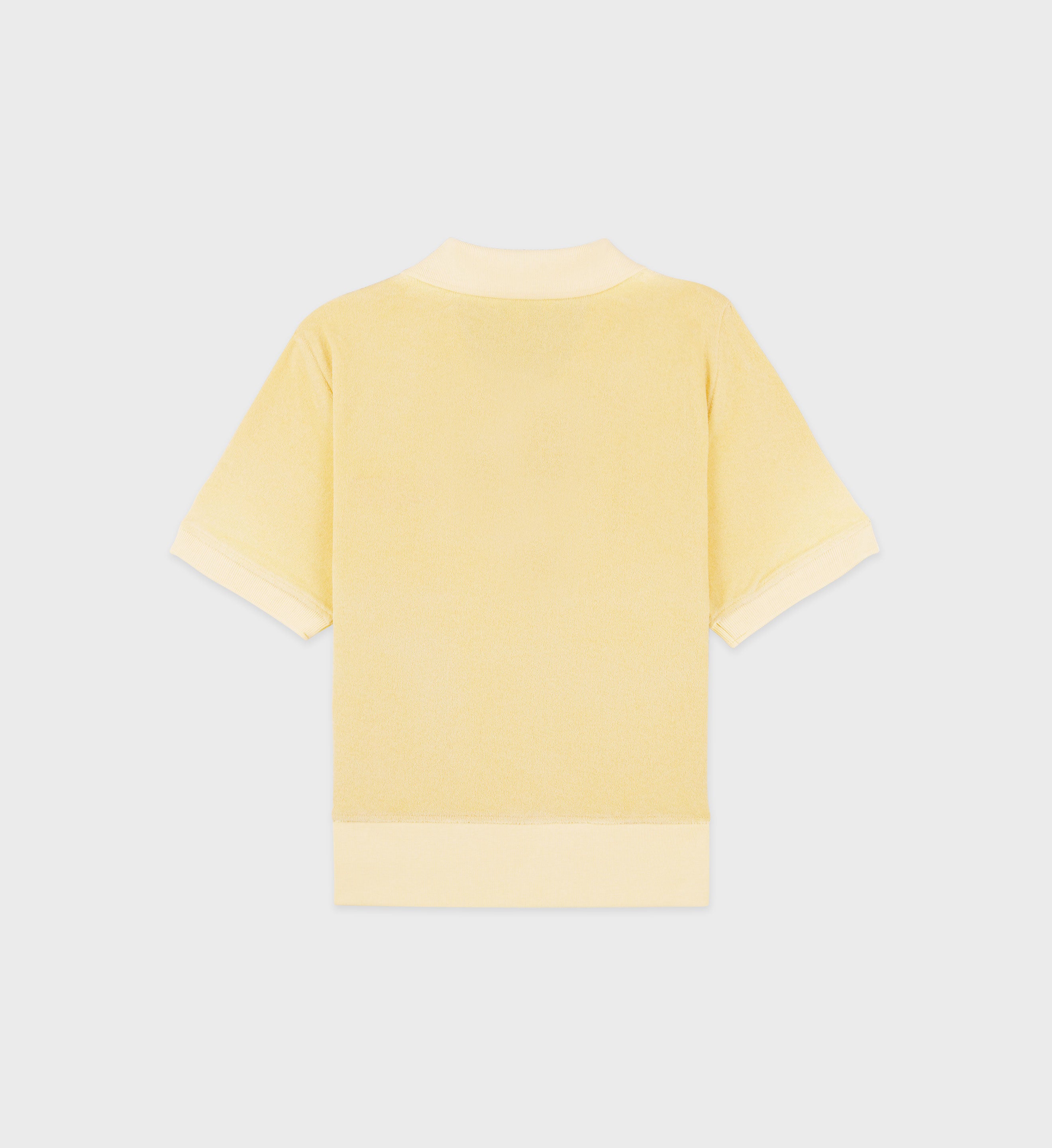 Sporty amp; Rich SR Tennis terry cloth-effect polo shirt - Yellow