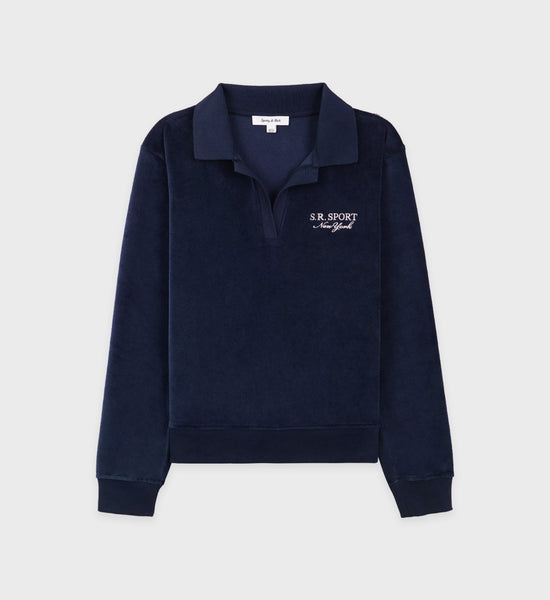 Navy blue best sale polo crewneck