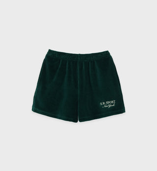 SR Sport Velour Short - Forest