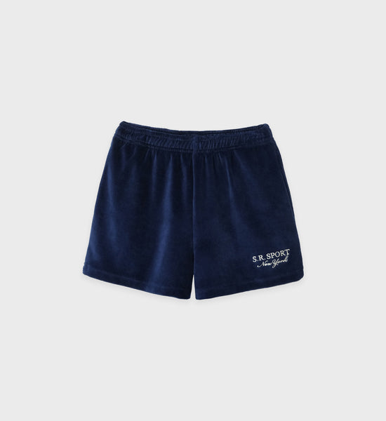 SR Sport Velour Short - Navy