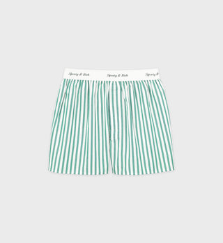 Classic Logo Boxer Shorts - Green Striped