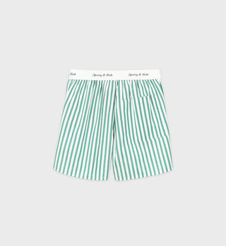 Classic Logo Boxer Shorts - Green Striped