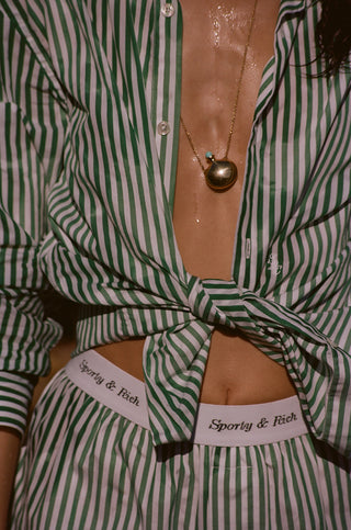 Classic Logo Boxer Shorts - Green Striped