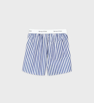 Classic Logo Boxer Shorts - Dark Blue Striped