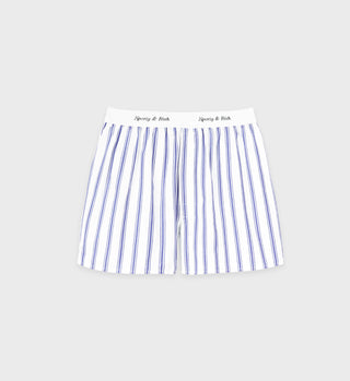 Classic Logo Boxer Short - Blue Striped