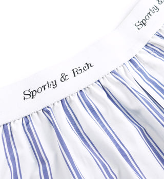 Classic Logo Boxer Short - Blue Striped