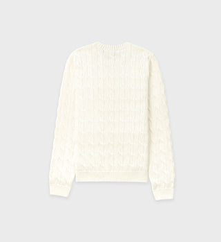 SRC Cableknit Crewneck - Off White