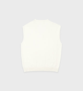 SRC Cableknit Vest - Cream/Kelly
