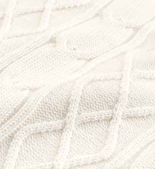 SRC Cableknit Vest - Cream/Kelly