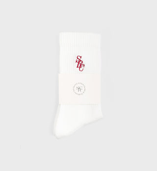 SRC Socks - White/Red
