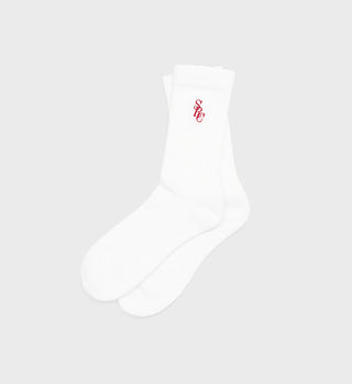 SRC Socks - White/Red