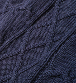 SRC Cableknit Vest - Navy/Cream