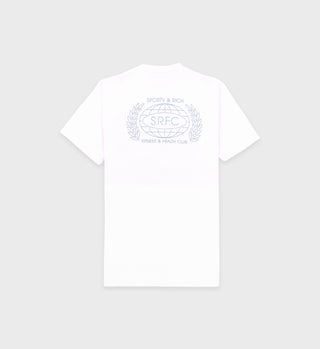 SRFC T-Shirt - White/Steel Blue