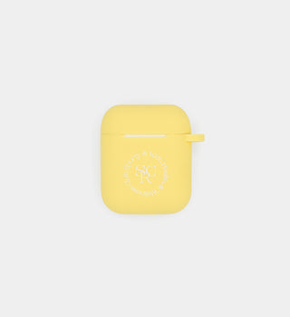 AirPod Case- Light Yellow SRHWC Logo