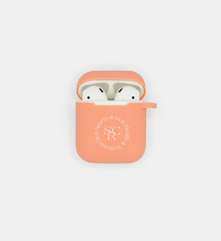 AirPod Case- Peach SRHWC Logo