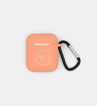 AirPod Case- Peach SRHWC Logo