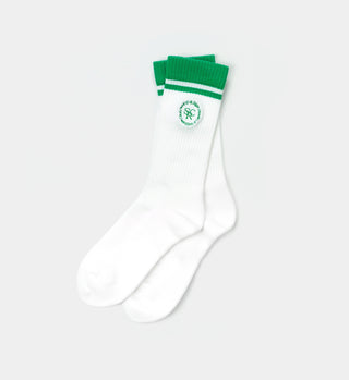 Embroidered Sock - Green