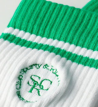 Embroidered Sock - Green