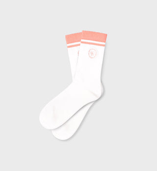 SRHWC Socks - White/Grapefruit