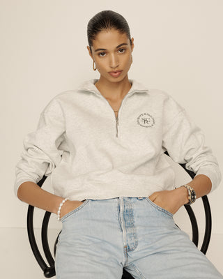SRHWC Quarter Zip - Heather Gray