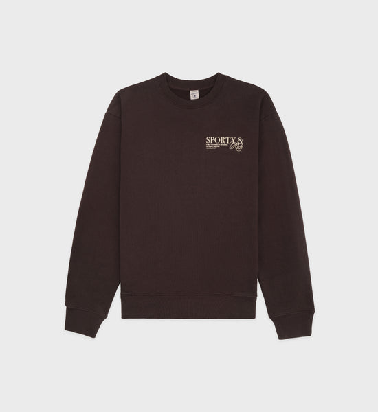 SR Initiative Crewneck - Chocolate/Cream