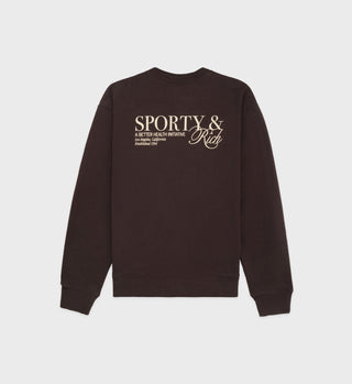 SR Initiative Crewneck - Chocolate/Cream