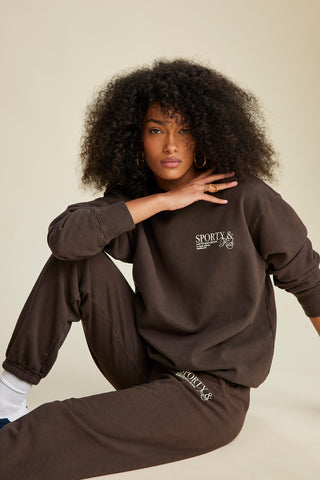 SR Initiative Crewneck - Chocolate/Cream