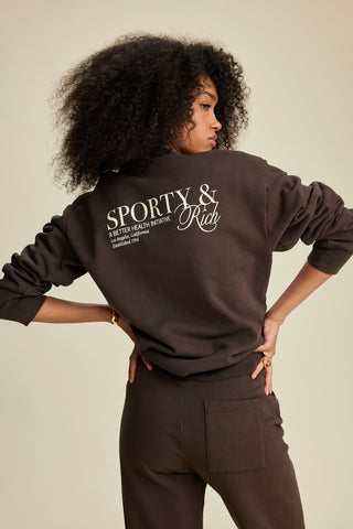 SR Initiative Crewneck - Chocolate/Cream