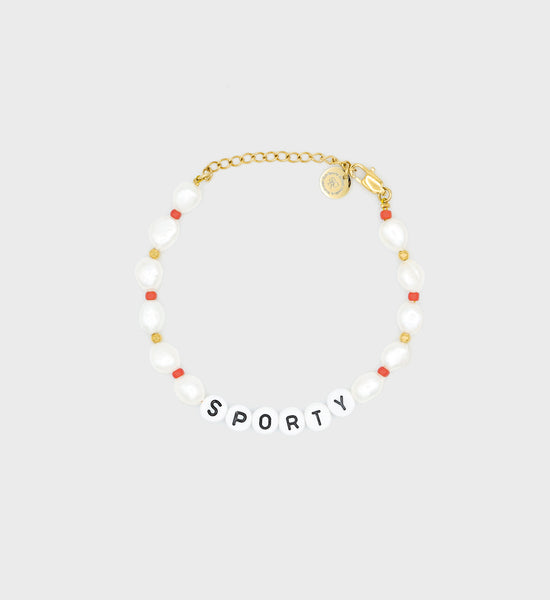 Sporty Pearl/Bead Bracelet – Sporty & Rich