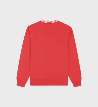 SR Sport Crewneck - Ruby/White