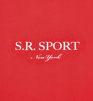 SR Sport Crewneck - Ruby/White