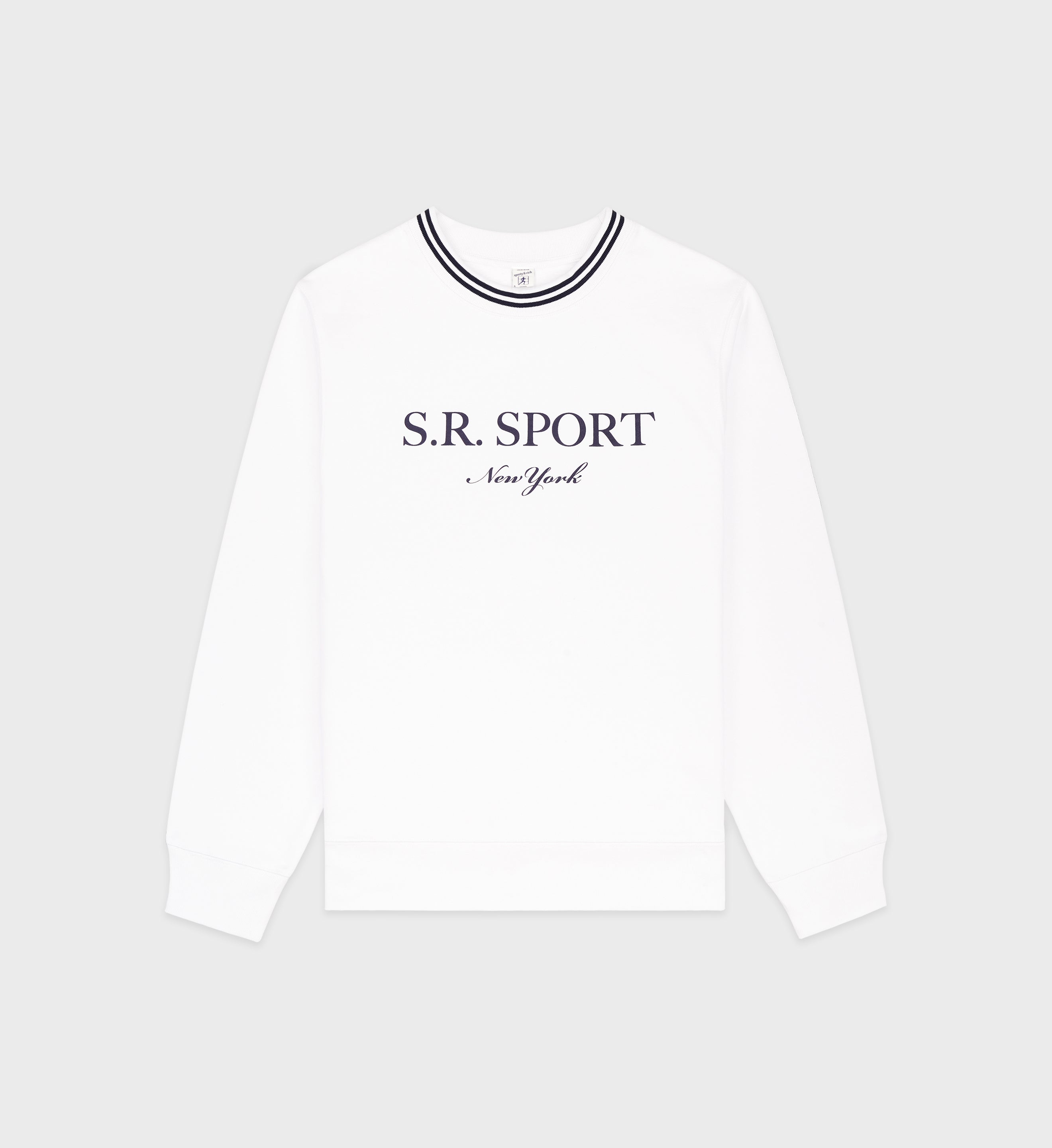 SR Sport Crewneck - White/Navy