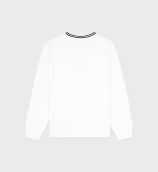 SR Sport Crewneck - White/Navy