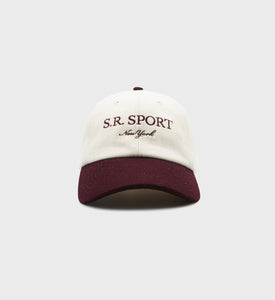 SR Sport Flannel Hat - White/Merlot